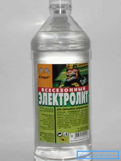 Batterielektrolyt. Batterielektrolyt.
