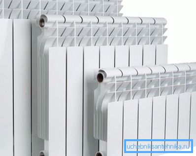 Aluminium radiatorer har högsta kapacitet per sektion.