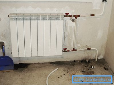 Aluminium radiator.