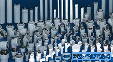 Utbudet av kopplingselement gjorda på basis av PVC