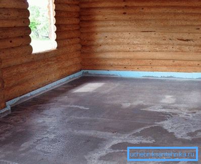 Betonggolv i badet