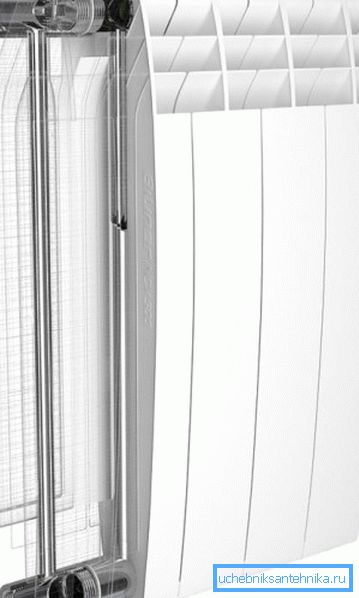 Bimetallisk vatten radiator