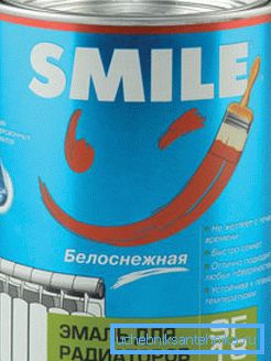 Snabbtorkande färg för radiatorer utan lukt, Smile