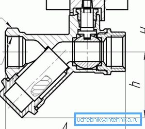 Ritning av anordningen av sådana element, som ger en uppfattning om principen om sitt arbete och vissa funktioner i funktionen