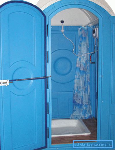 Land- eller byggdusch behövs för att säkerställa hygien på platser där svårigheter uppstår Land- eller byggdusch behövs för att säkerställa hygien på platser där svårigheter uppstår