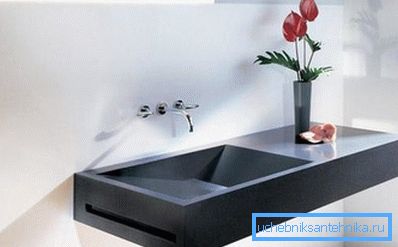 Design sten sänkor för badrummet
