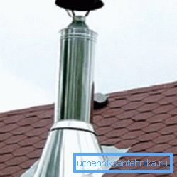 För att förhindra att fukt kommer in i systemet installeras avgaskåp på avgasrören.