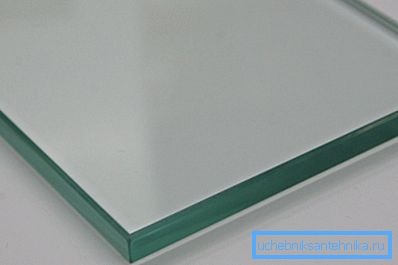 För produktion av använt exklusivt tjockt härdat glas.