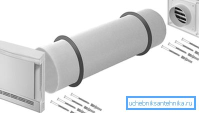 För att installera inloppet räcker det att borra genom väggen. För att installera inloppet räcker det att borra genom väggen.