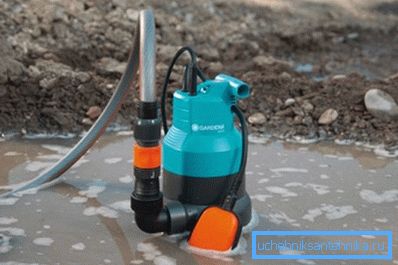 Dräneringspumpen klarar av mycket förorenat vatten.