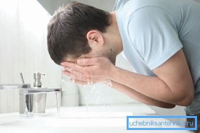 Driftskran på badrummet