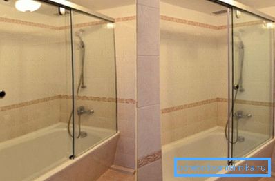Det här alternativet kommer att berätta hur du gör en duschkabin från badet, vilket du kan se, är stora skjutdörrar gjorda i detta projekt.