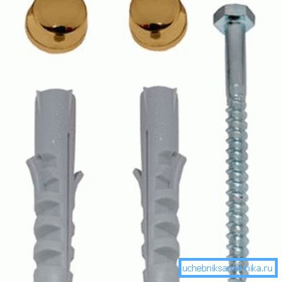 Fixing dowels - den enklaste och vanligaste metoden.