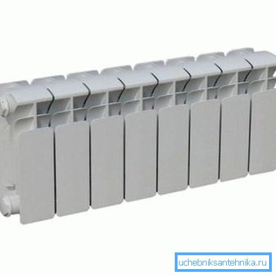 Foto aluminium radiator.