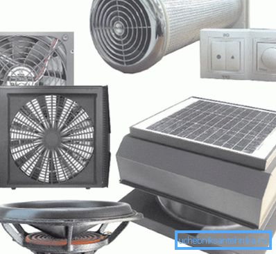 Bilder på utrustning som utför tvångsventilation