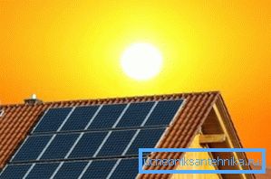 Solsystemet kan inte täcka hela behoven av huset för värmeenergi.