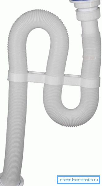 Flexibelt rör från diskbänken till rening av avloppsvatten Flexibelt rör från diskbänken till rening av avloppsvatten