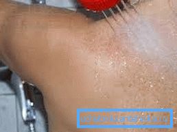 Hydromassage i dorsalzonen Hydromassage i dorsalzonen