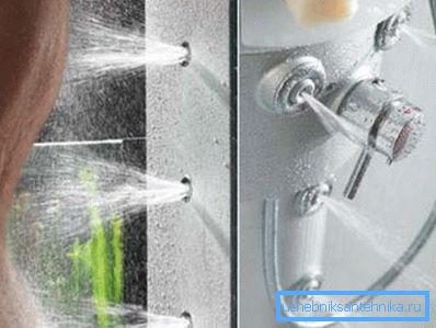 Hydromassage jets i aktion.