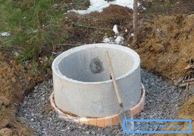 Klar betongring väl