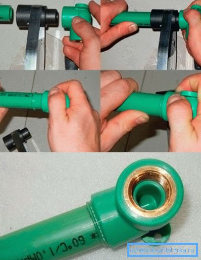 Instruktionen för diffusionssvetsning (lödning) av propylen är ganska enkel.