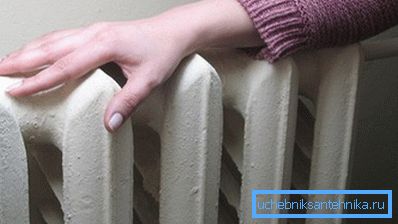 SNiP-instruktionen kräver att strängtemperaturen strängt begränsas.