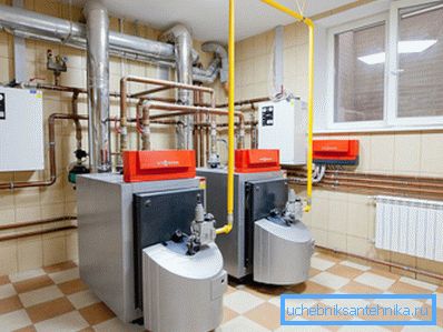 Kombinerad dieselpannor med gasbrännare.