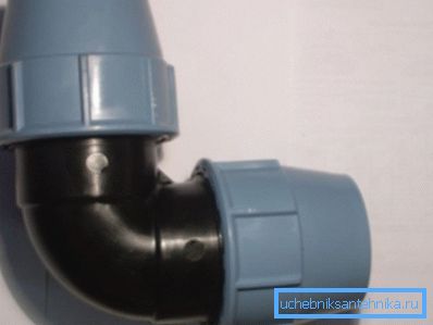 Kompressionshörn för polyetenrör Kompressionshörn för polyetenrör