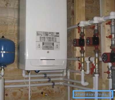 Boiler rum i ett privat hus. Boiler rum i ett privat hus.