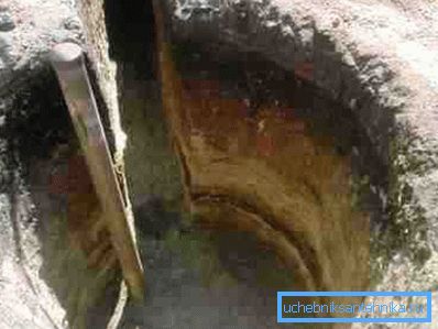 Ditch för att installera caisson Ditch för att installera caisson