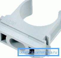 Fäste - Klämma för polymer- och metallplastledning. Fäste - Klämma för polymer- och metallplastledning.