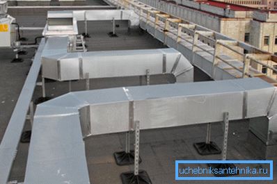 Fastsättning av ventilationskanaler utanför byggnaden Fastsättning av ventilationskanaler utanför byggnaden