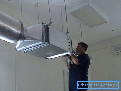 Fastsättning av ventilationskanaler inuti byggnaden Fastsättning av ventilationskanaler inuti byggnaden