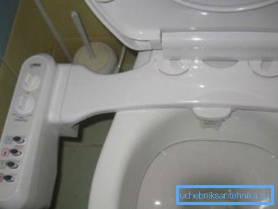 Toalettlocket med hygienisk dusch