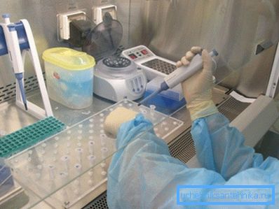 Laboratorietestning av prov från kanalen