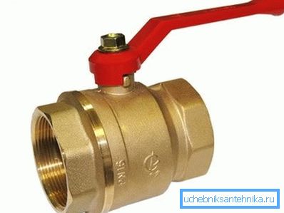 Brass muftovy sfärisk kran av DN 50