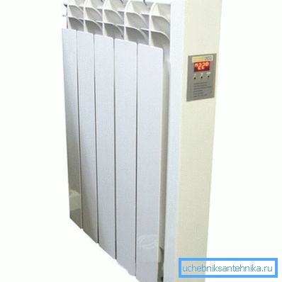 Oljeuppvärmd radiatorvägg