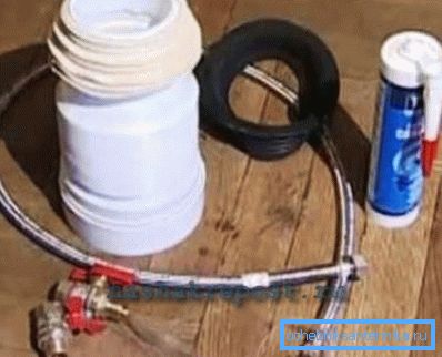 Material som behövs för att ansluta toaletten till verkstadsnätverket hemma Material som behövs för att ansluta toaletten till verkstadsnätverket hemma