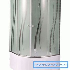 Frostat glas kan du begränsa utsikten.