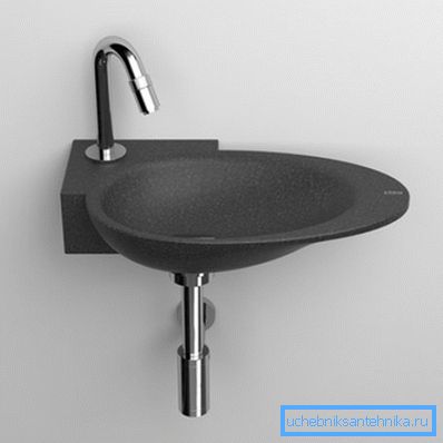 Mini sink av kompositmaterial kan ställas in för hand Mini sink av kompositmaterial kan ställas in för hand