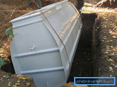 Installation av en septiktank Tver