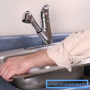 DIY sink installationen