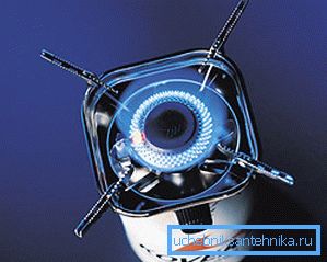 På bilden - brännarens funktion