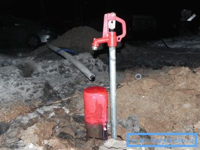 På bilden hydranten på tomten