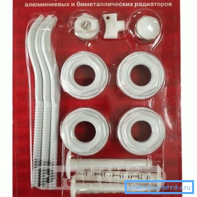På bilden - ett kit för att installera ett aluminiumbatteri