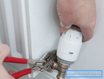 I bildinstallationen av regulatorn