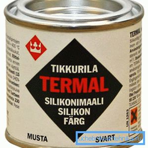 På bilden - Silikon termisk färg för radiatorer utan lukten av 