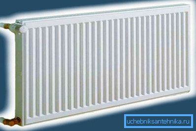 På bilden: Stålpanelens radiator av denna typ finns i en rad olika strukturer.
