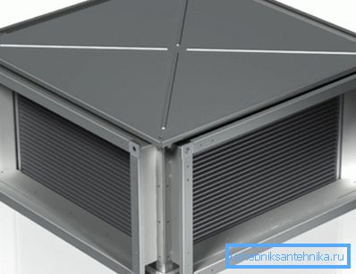 På bilden används värmeväxlaren i klimatanläggningen i ett skyddshölje