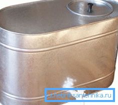 Galvaniserad lagertank för vatten med en 95 L-kran Galvaniserad lagertank för vatten med en 95 L-kran